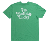 Designer Brand "I'm Feelin' Lucky" Kelly Green Novelty T-Shirt!